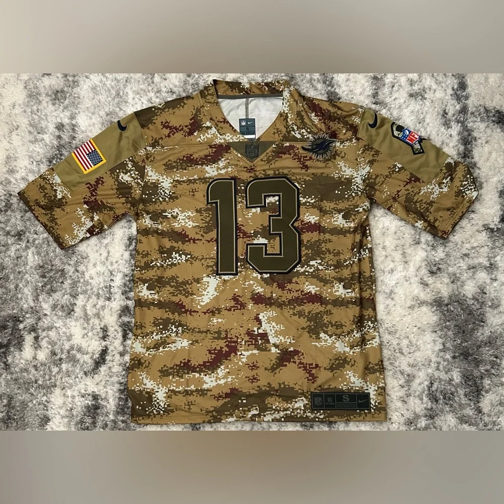 🐬 🏈Camouflage Football Jersey with Number 13